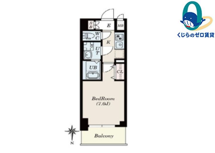 FR2カ月CP☆S-RESIDENCE名駅NorthⅡの間取り