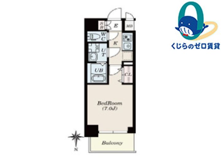 FR2カ月CP☆S-RESIDENCE名駅NorthⅡの間取り