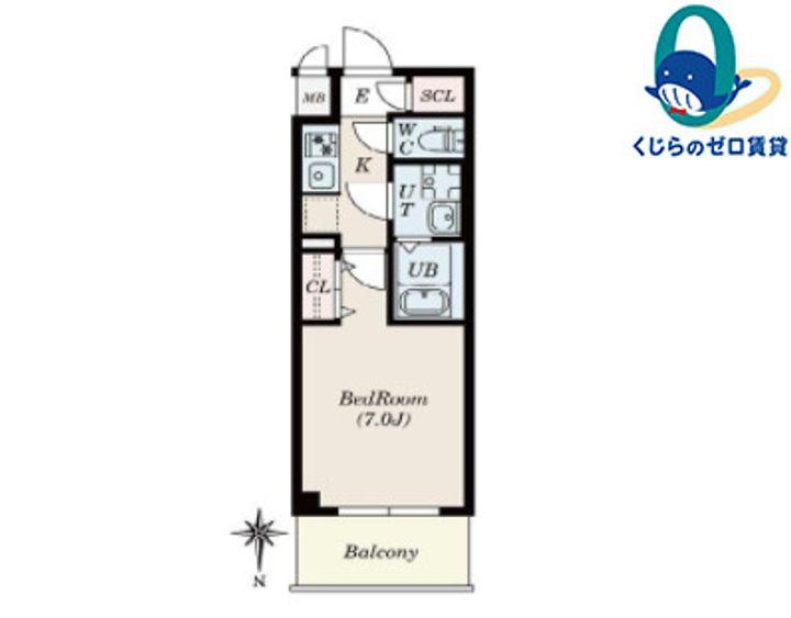 FR2カ月CP☆S-RESIDENCE名駅NorthⅡの間取り