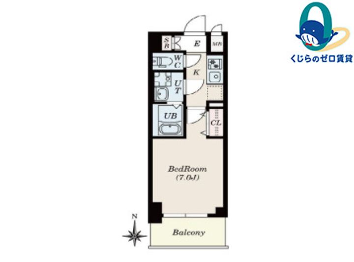 FR2カ月CP☆S-RESIDENCE名駅NorthⅡの間取り