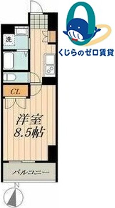 STUDIO KANAREBASHIの間取り