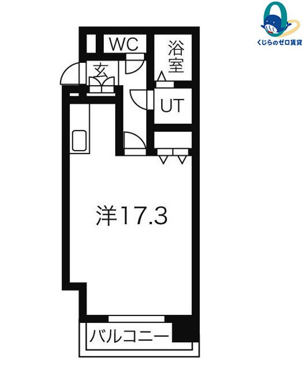 愛知県名古屋市中区平和1丁目(マンション)の賃貸物件の間取り