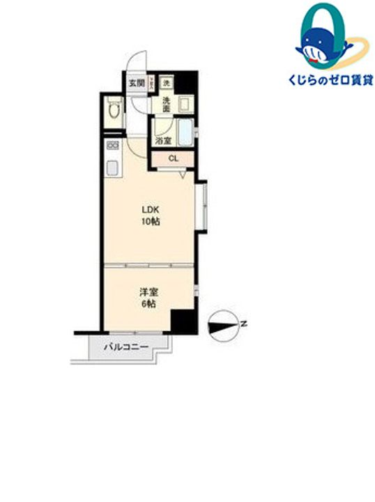 愛知県名古屋市西区菊井2丁目(マンション)の賃貸物件の間取り