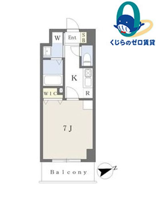 愛知県名古屋市東区筒井町4丁目(マンション)の賃貸物件の間取り