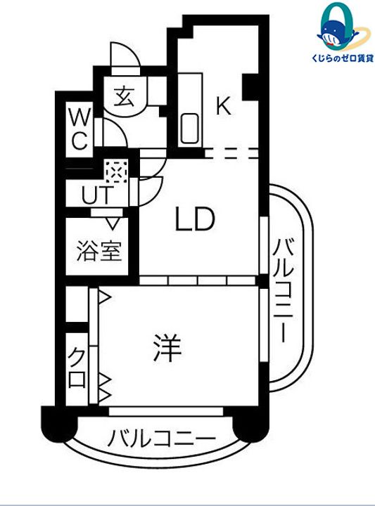 愛知県名古屋市昭和区山里町(マンション)の賃貸物件の間取り