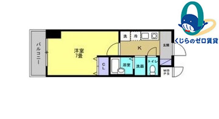 愛知県名古屋市中村区黄金通5丁目(マンション)の賃貸物件の間取り