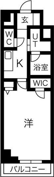 愛知県名古屋市中村区日吉町(マンション)の賃貸物件の間取り