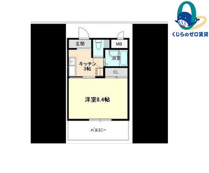 愛知県名古屋市西区平中町(マンション)の賃貸物件の間取り