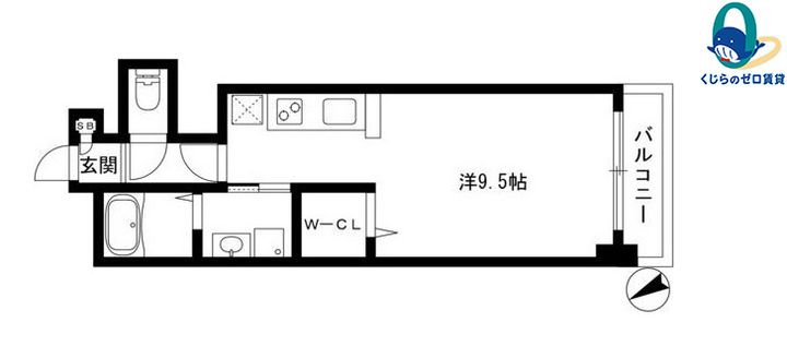 愛知県名古屋市東区車道町3丁目(マンション)の賃貸物件の間取り