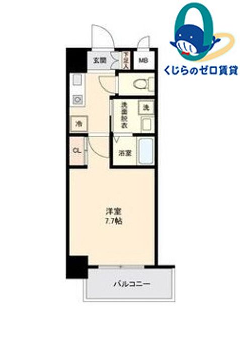 愛知県名古屋市昭和区滝川町(マンション)の賃貸物件の間取り