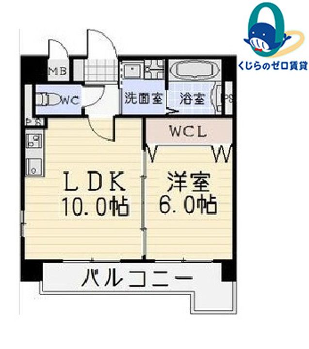 愛知県名古屋市東区泉2丁目(マンション)の賃貸物件の間取り