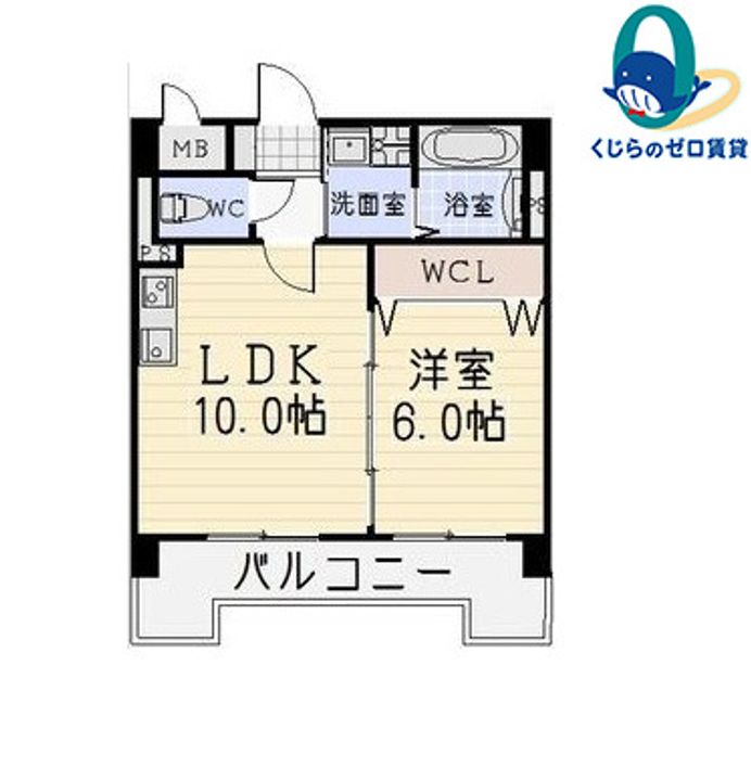 愛知県名古屋市東区泉2丁目(マンション)の賃貸物件の間取り