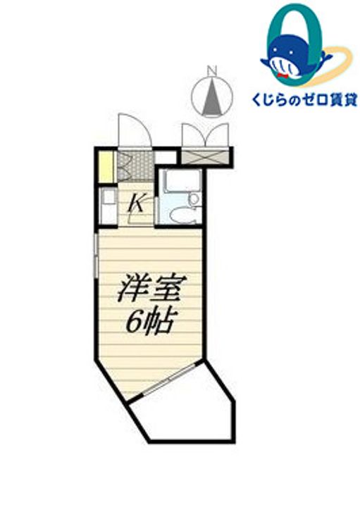 愛知県名古屋市昭和区御器所2丁目(マンション)の賃貸物件の間取り