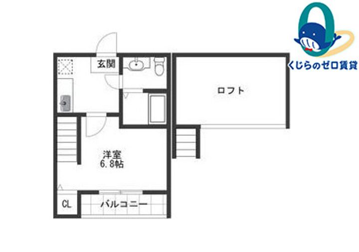 愛知県名古屋市西区中小田井5丁目(アパート)の賃貸物件の間取り
