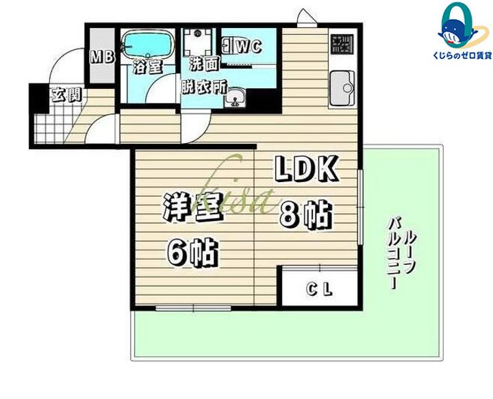 愛知県名古屋市昭和区福江1丁目(マンション)の賃貸物件の間取り