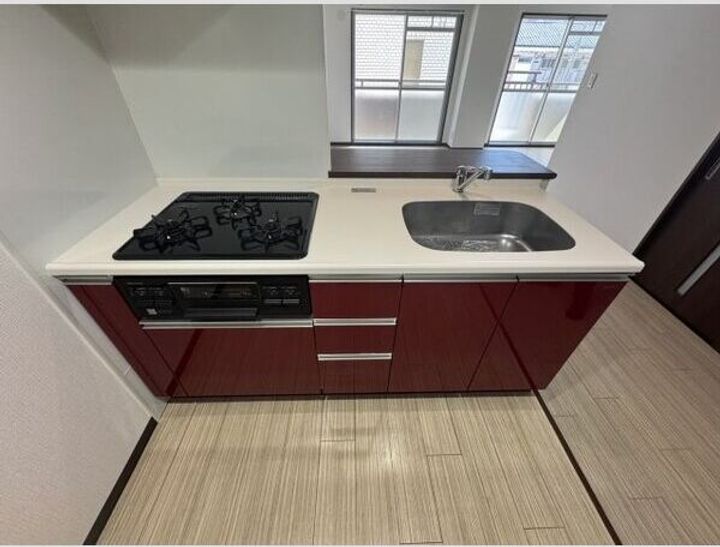 愛知県名古屋市中村区本陣通5丁目(マンション)の賃貸物件のキッチン