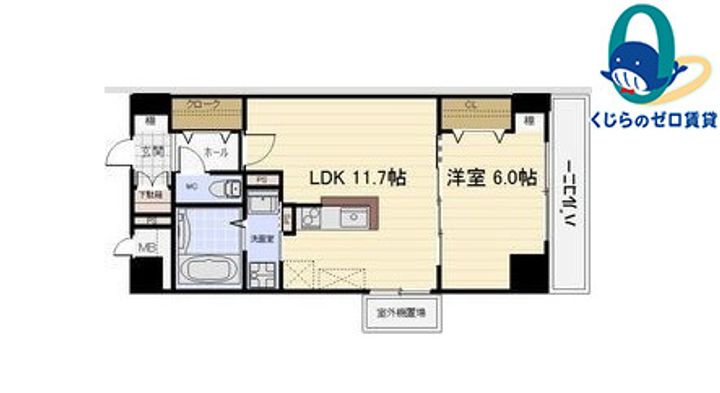 愛知県名古屋市東区徳川1丁目(マンション)の賃貸物件の間取り