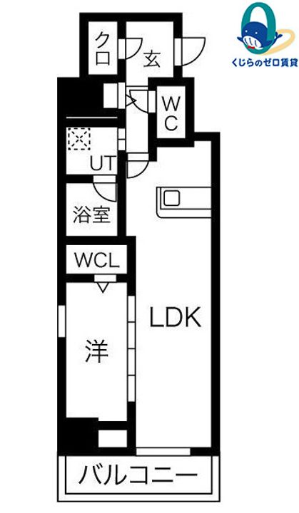 愛知県名古屋市中村区日吉町(マンション)の賃貸物件の間取り