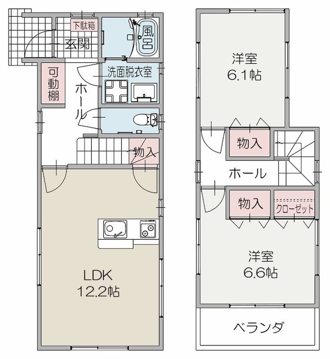 静岡県富士宮市弓沢町(一戸建)の賃貸物件101の間取り