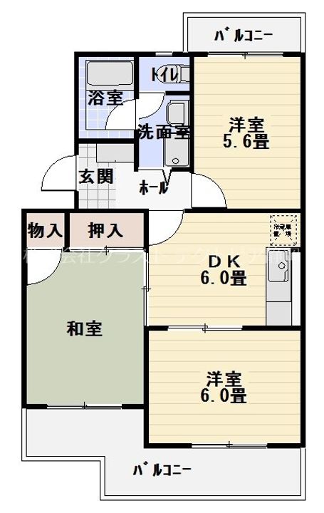 シオン竜南Iの間取り
