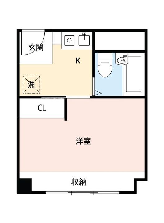オークプラザ406の間取り