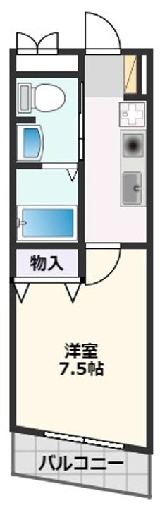 ボヌールクラルテ307の間取り