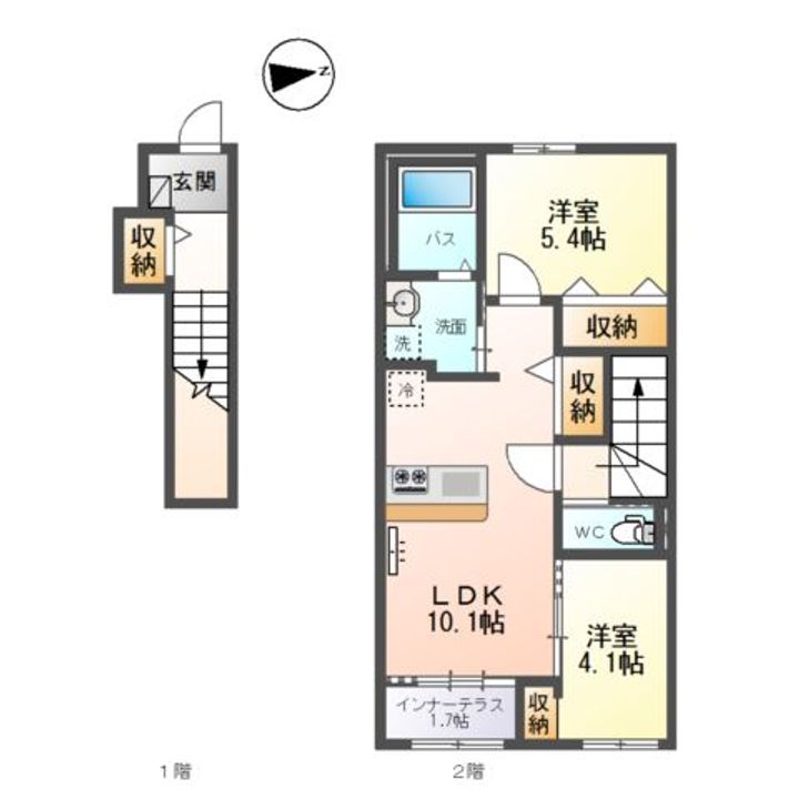 宮代新築アパートの間取り