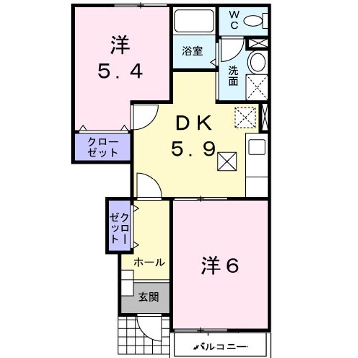 クレールレジェルテの間取り