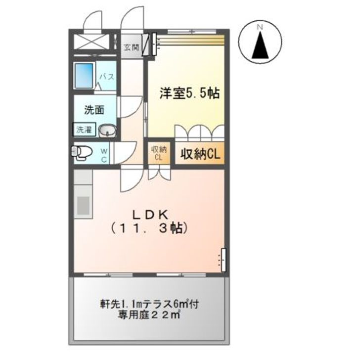 プリオール花の間取り