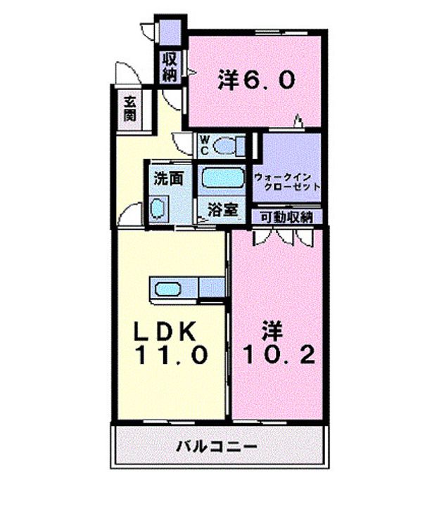 セントラルタウンの間取り
