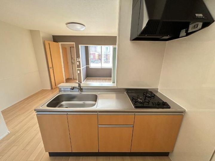 宮代新築アパート B棟のキッチン