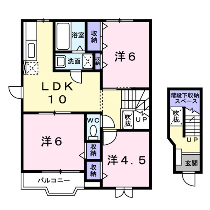 ラルジュ森合の間取り