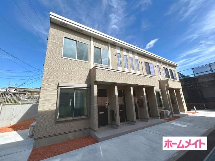 笹谷字中谷地新築アパート B棟の外観