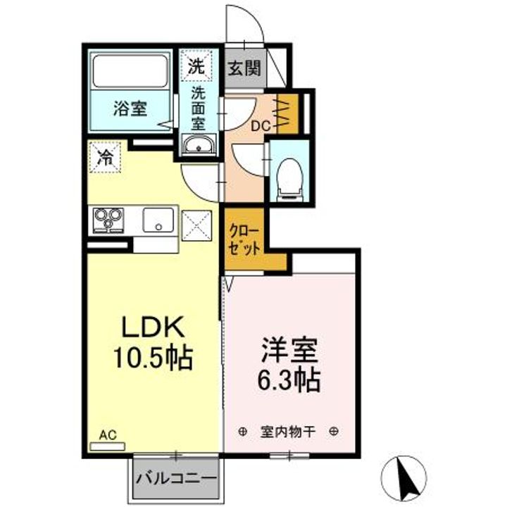ロイジェントパークス野田町5丁目 E棟の間取り