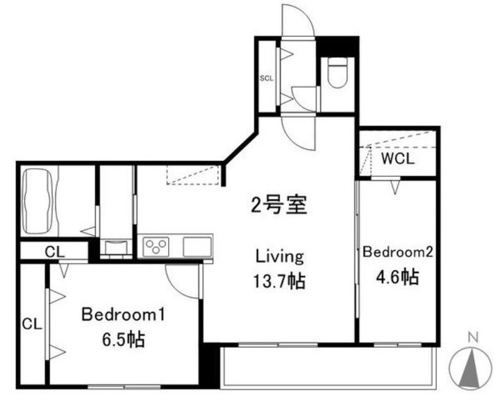 Augusta伏見の間取り