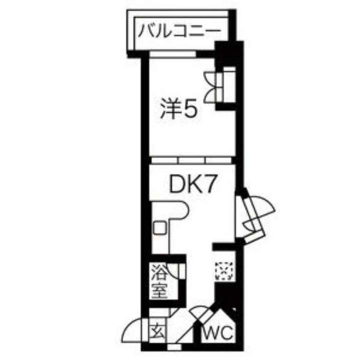 ミルフィオーレ学園前606の間取り