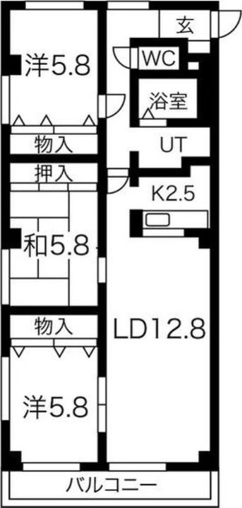 センタービルの間取り
