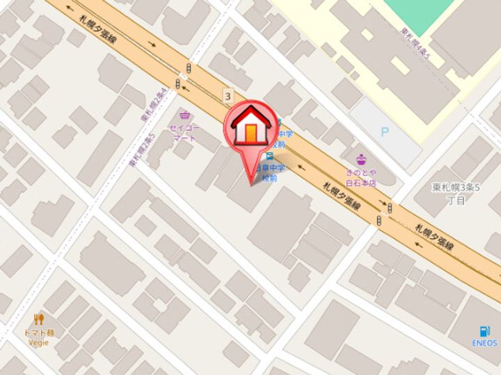 エステラ東札幌の地図