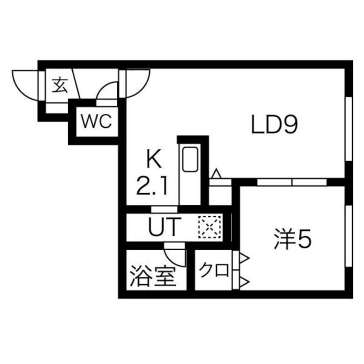 ブランノワールメザノッテ平岸の間取り