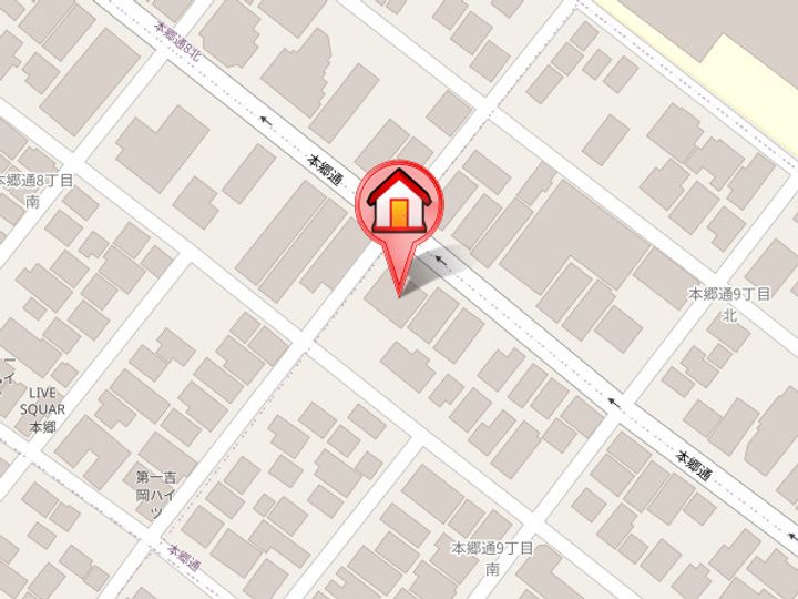 椿館803の地図