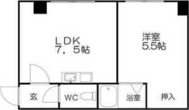 ポッシュビル南郷203の間取り