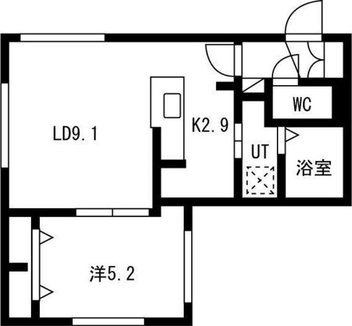 Lien南郷13の間取り