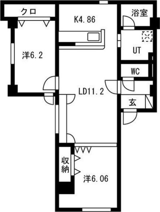 アールコートミュンヘン二番館305の間取り