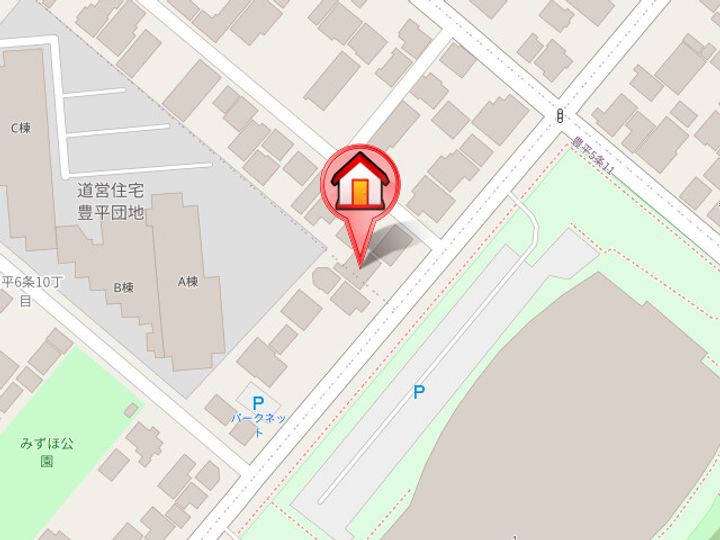 チェリーコート豊平公園の地図