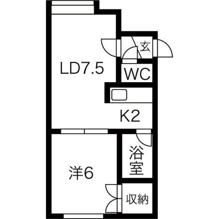Eフラットの間取り