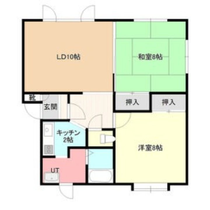ハイツ昴202の間取り