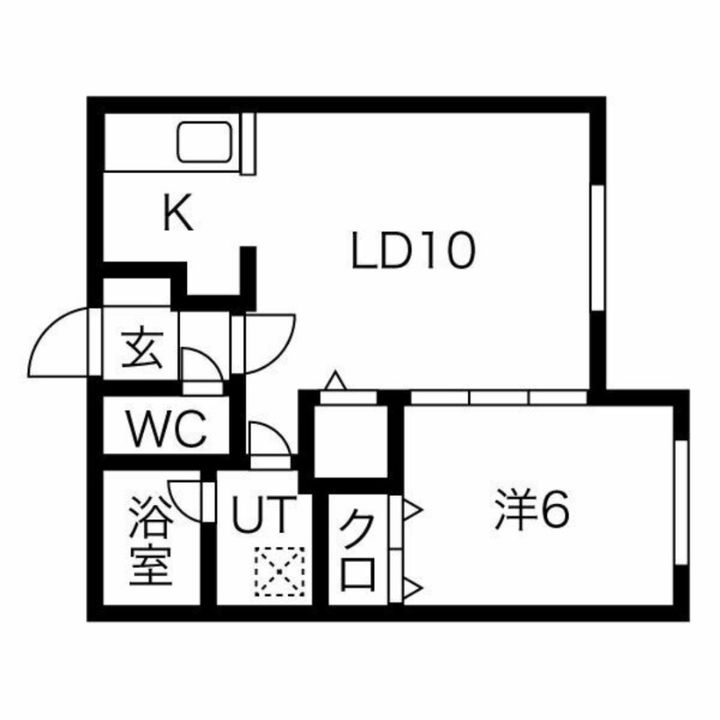 クラリス菊水の間取り