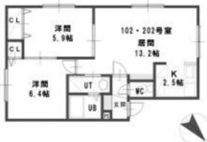 ルミエールクリスタルMSの間取り