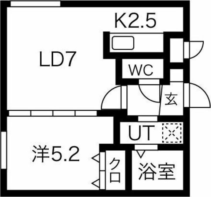 Bendicion南郷通(ベンディシオン)303の間取り
