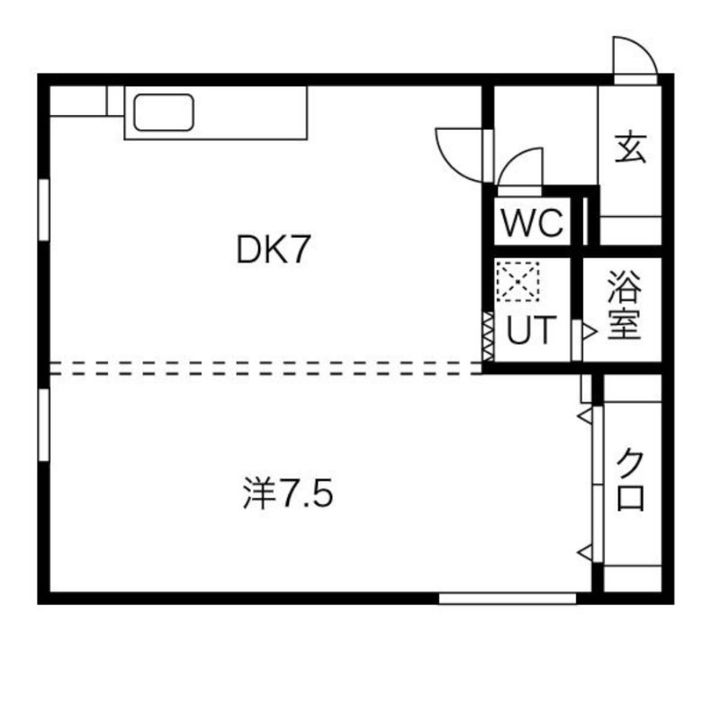 コーポりさ101の間取り